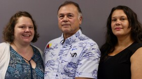 (from left) Nicole Riesen, Juan Ramirez, and Sacha Ramirez