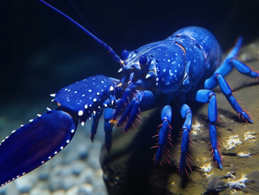 He's not sad, he's just a little blue.