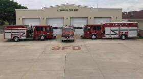 A Strafford Fire Protection District building and fire trucks.