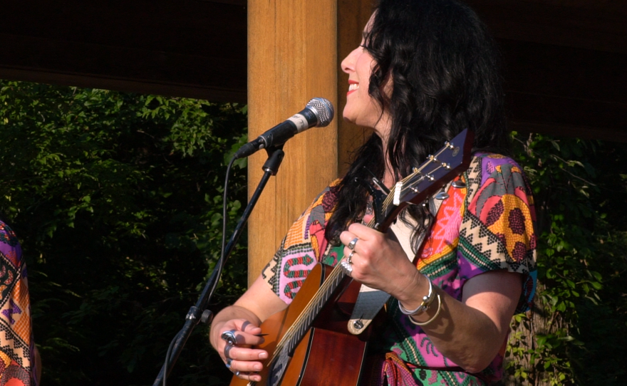 The Watson Twins playing live at Anderson Japanese Gardens in Rockford