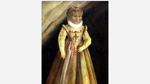 Portrait of Antonietta Gonsalvus , circa 1580. Found in the Collection of Ambras Castle, Innsbruck. Artist Anonymous.