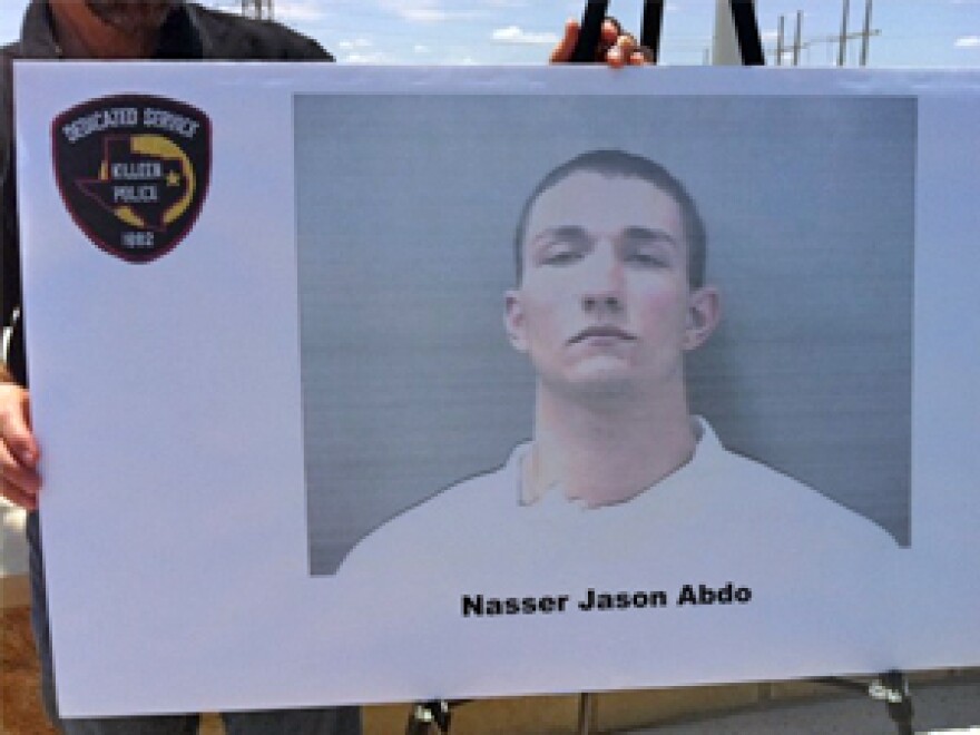 Killeen Police released a mug shot of Nasar Abdo, the soldier accused of plotting an attack at Fort Hood. Photo by Matt Largey for KUT News.