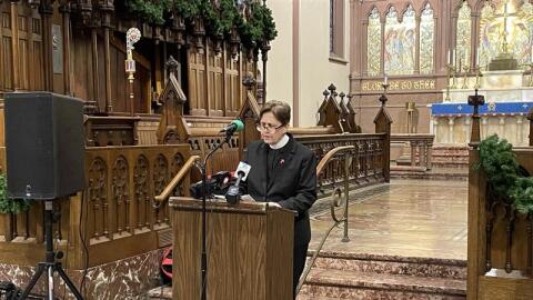 Rev. Rebecca Barnes is the dean at St. Paul's Episcopal Cathedral in Buffalo. She was one of the local clergy who visited both Erie County jails for the project.
