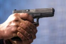 A semi-automatic Glock pistol is fired at the Bureau of Alcohol, Tobacco, Firearms, and Explosives, National Services Center, March 2, 2023, in West Virginia.