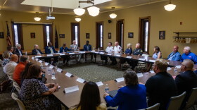 Officials from Bay City, Bay County and the surrounding area meet with U.S. Senator Elissa Slotkin to discuss a number of regional issues during a roundtable at Bay City Hall on Wednesday, Aug. 26, 2026.