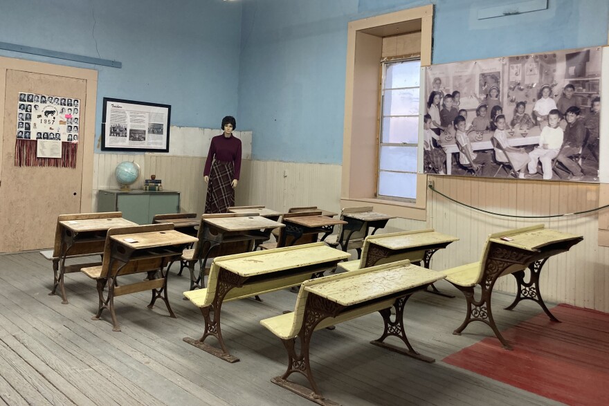 The inside of the existing Blackwell School museum.