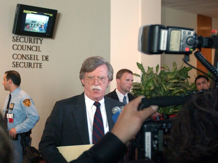 U.S. Ambassador to the United Nations John Bolton, shown here at the U.N. in 2006, served as George W. Bush's U.N. ambassador and undersecretary for arms control and international security.