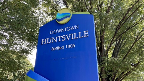 Downtown Huntsville, Alabama, has been expanding, including plans for a new music venue. September 23, 2025.