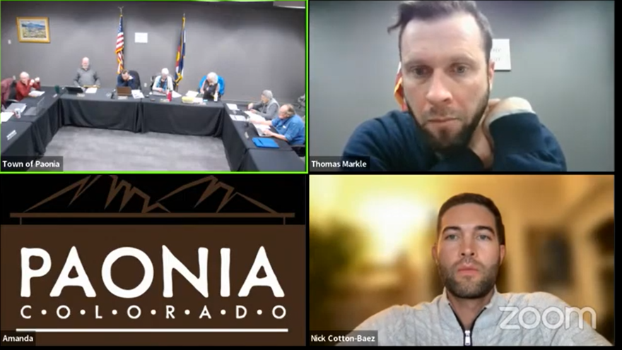 Paonia Town Meeting/ YouTube screenshot