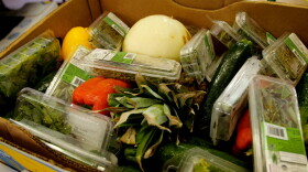 Lou Witkowski has dedicated his life to recovering food and delivering it to shelters and food pantries to feed hungry families. Pictured is food ready for delivery during filming for Resourceful 4 on Thursday, July 13, 2023. (Screen grab/Connecticut Public)