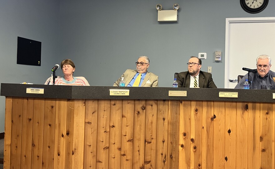 Archbald Borough Council members, from left: Erin Owen, president pro-temp; Louis Rapoch, president; James O'Connor, solicitor; and Dave Moran.