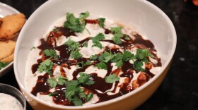 A traditional Ramadan dish, dahi bara.