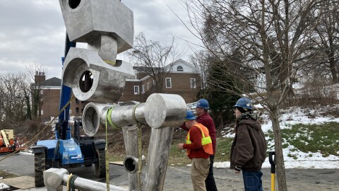 Art installation on Greenway