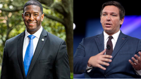 Gubernatorial candidates Andrew Gillum (D) and Ron DeSantis (R)