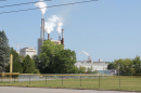 File photo from 2018 of the the Woodland Pulp paper mill as seen from the local high school in Baileyville.