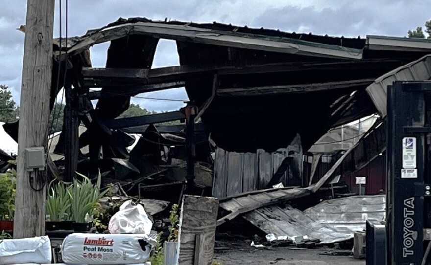 A fire on July 22, 2026, destroyed the Bauman's farm market building off Five Mile Line Road in Penfield.
