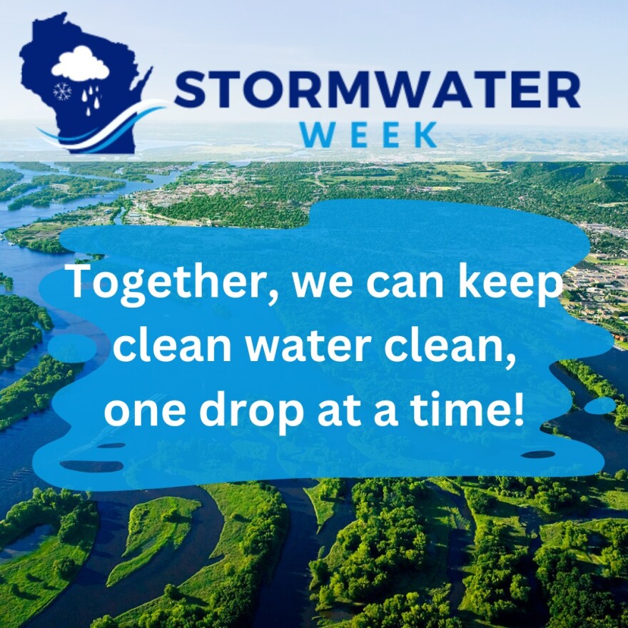 Poster of a waterway advertising Stormwater Week