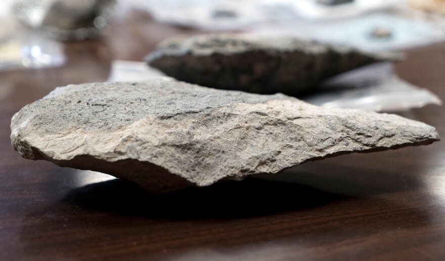 The hand axe was a multipurpose tool used by our ancestors for chopping up branches and carcasses as well as digging for tubers. They remained unchanged for several hundred thousand years.