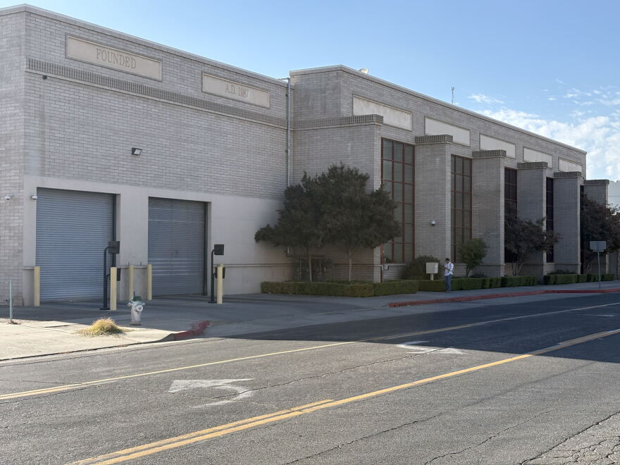 Individuals detained by federal immigration agents are transported to an immigration processing center in downtown Fresno, Calif.