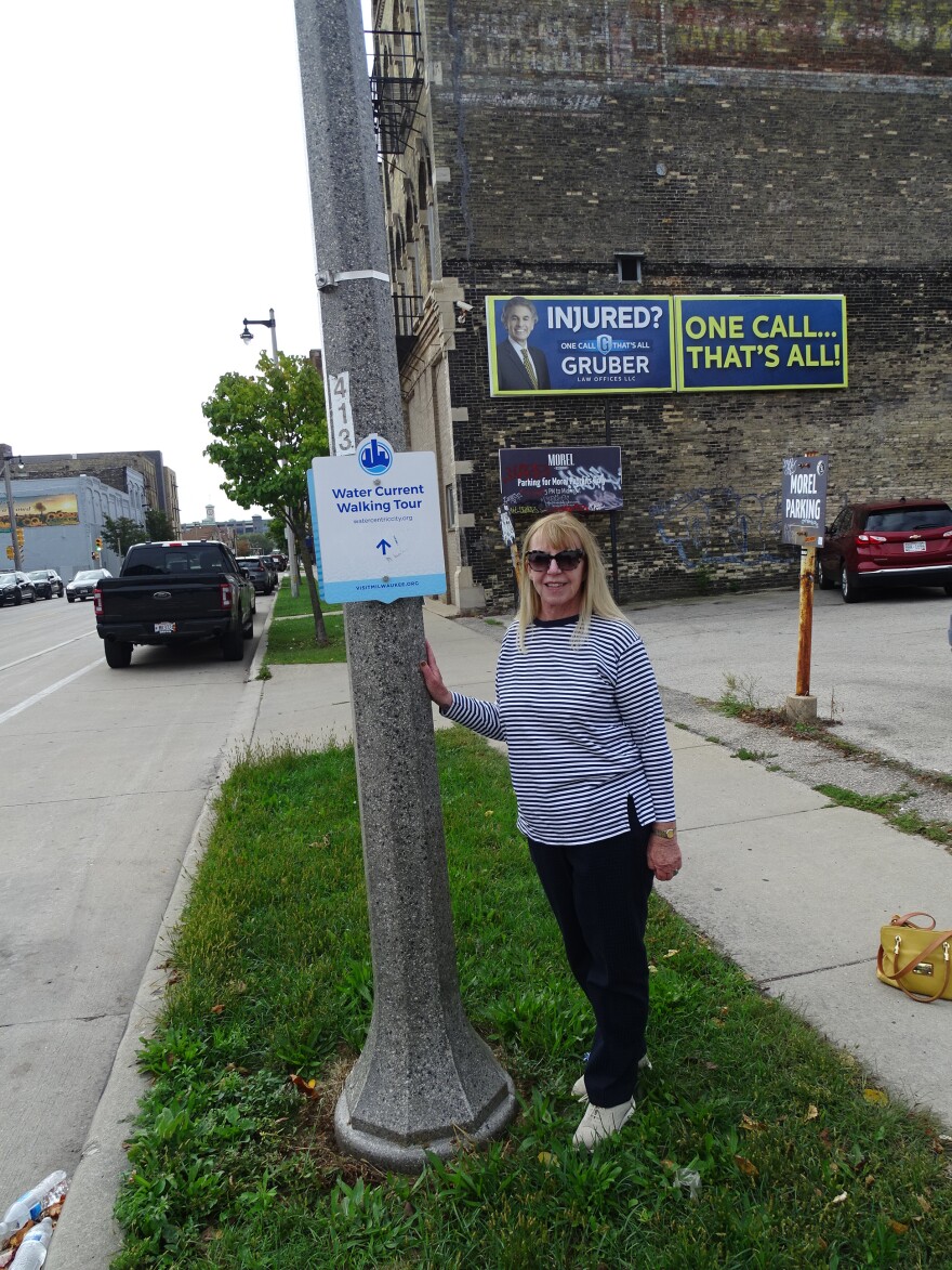 The sign posted on S. 2nd Street both intrigued and confused Diana Kuehl.