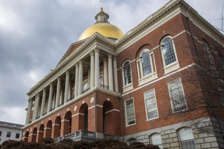 The Massachusetts Statehouse in Boston, Massachusetts.