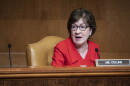 Sen. Susan Collins, R-Maine, speaks during a Senate Appropriations subcommittee on Commerce, Justice, Science, and Related Agencies hearing on the proposed budget for fiscal year 2022 for the Office of the U.S. Trade Representative on Capitol Hill on Wednesday, April 28, 2021, in Washington.