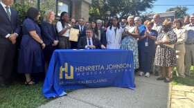 Meyer joined the bill sponsors in Wilmington at the Henrietta Johnson Medical Center for a ceremonial signing.  