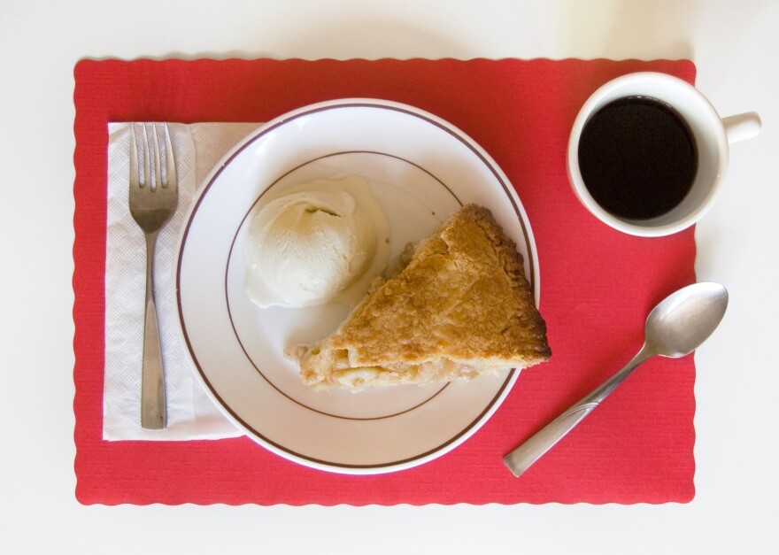 "I ate apple pie and ice cream -- it was getting better as I got deeper into Iowa, the pie bigger, the ice cream richer." (<em>On the Road </em> by Jack Kerouac)