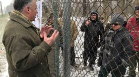 Russell Sipes, an attorney working for the Indiana Forest Alliance, told protesters Monday that the project was put on hold "until further notice."