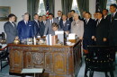 President John F. Kennedy signs S. 857, authorizing establishment of the Cape Cod National Seashore Park, Aug. 7, 1961.
