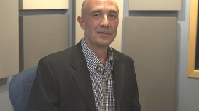 Robbie Mahrou, an independent candidate for the 2nd Congressional District, at an interview with NHPR on Oct. 20, 2026. The general election is Nov. 3.