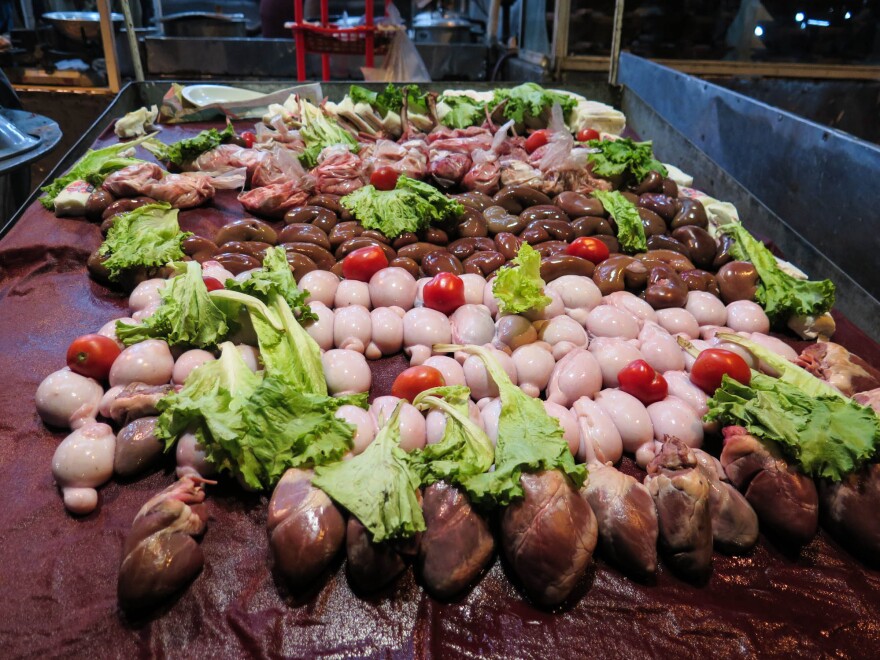 Goat bits are a key ingredient in the favorite Lahore dish Taka Tak.