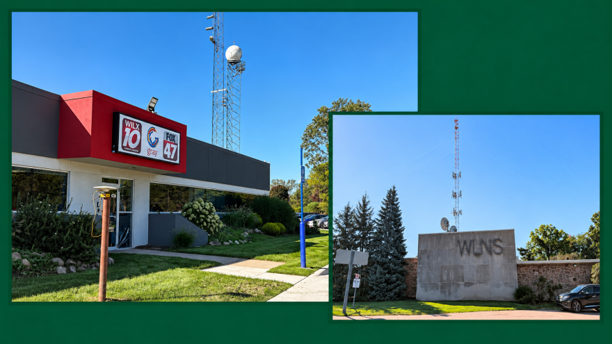 photos of the wilx and wlns studios in lansing