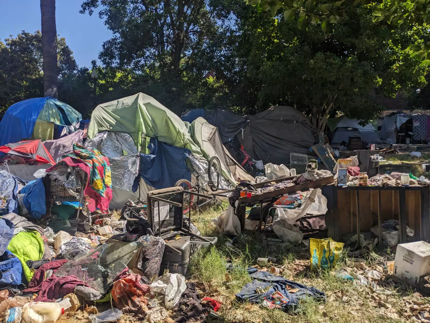 Depot Park in Chico, Calif. on Aug. 3, 2023.