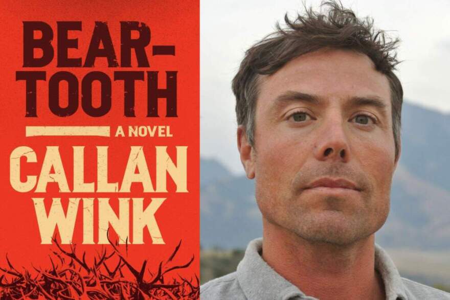 The cover of "Beartooth" and author Callan Wink. (Courtesy of Spiegel & Grau and Dan Lahren)