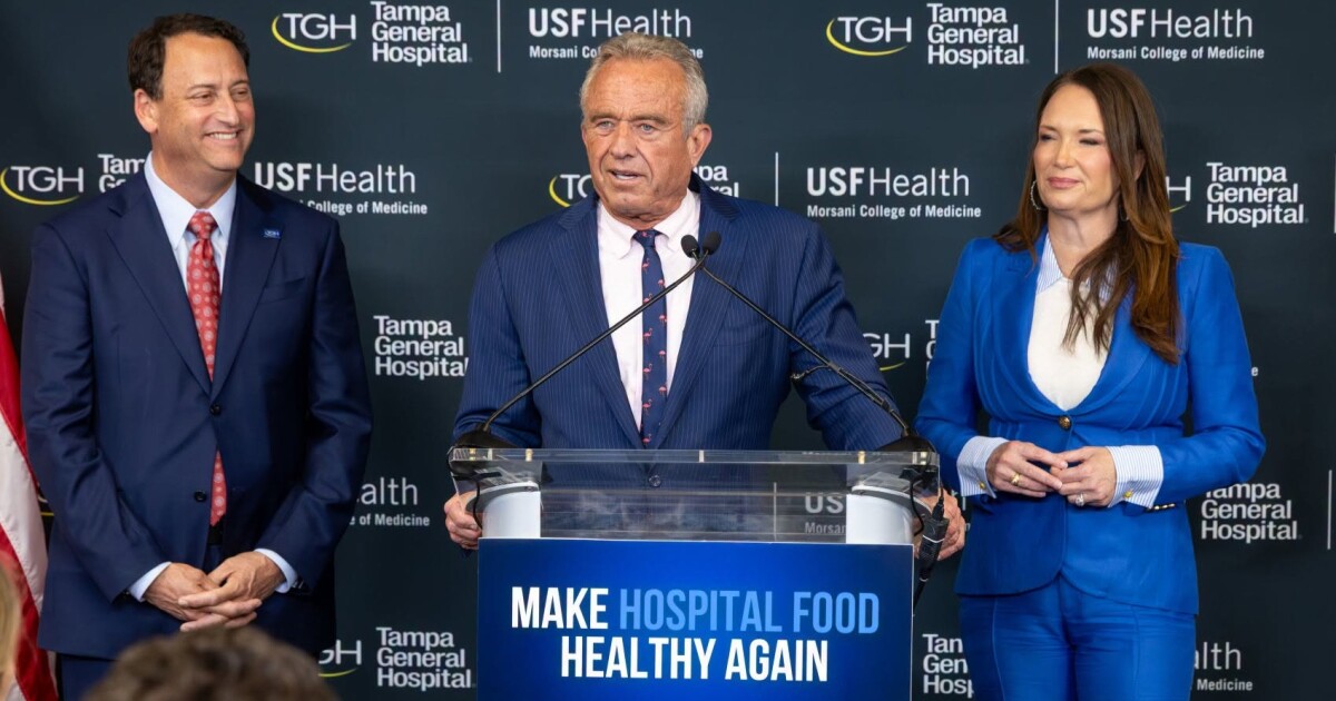 RJK Jr. lauds Tampa General Hospital for going healthy with patient meals