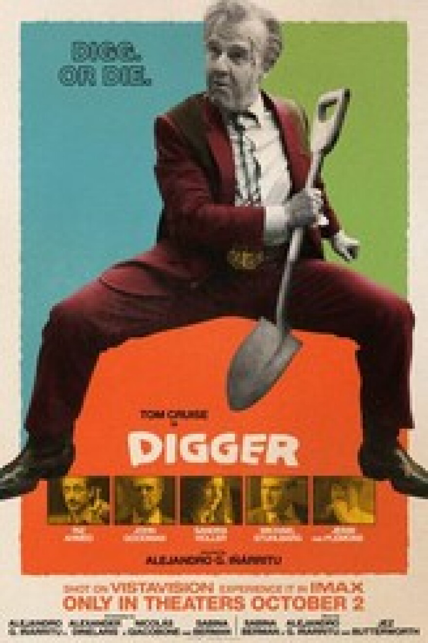 Movie poster for the satirical black comedy "Digger"