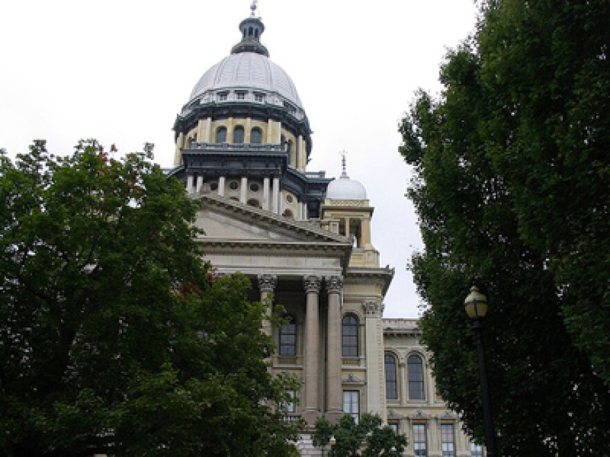 The Illinois State Capitol building in Springfield, Ill.