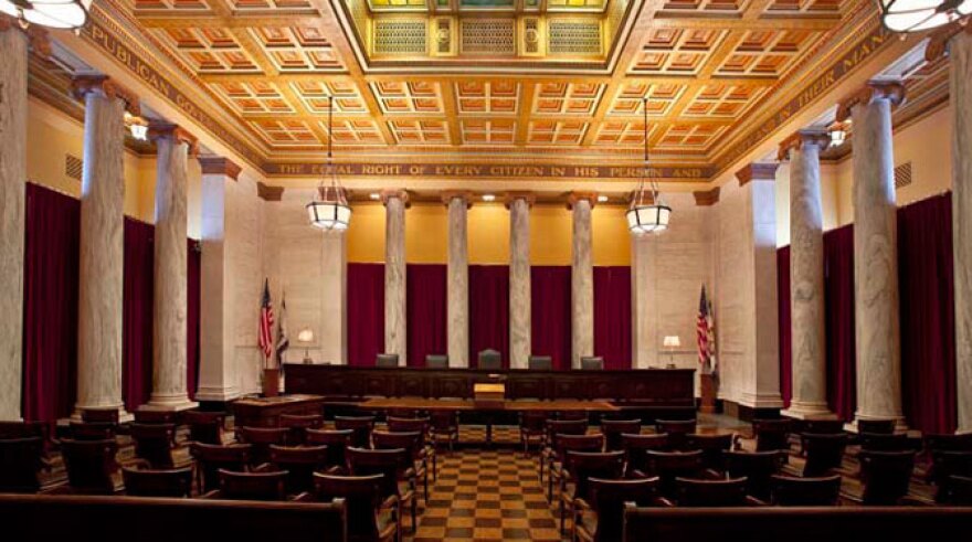 The West Virginia Supreme Court chamber.