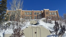 FILE: A very snowy Marsac Building in February 2023.
