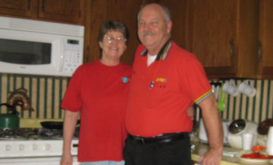 Gerald Guiling with his wife Lois