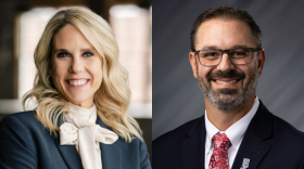 Indiana House District 39 candidates from left to right: Democrat Lindsay Gramlich and incumbent Republican Danny Lopez.