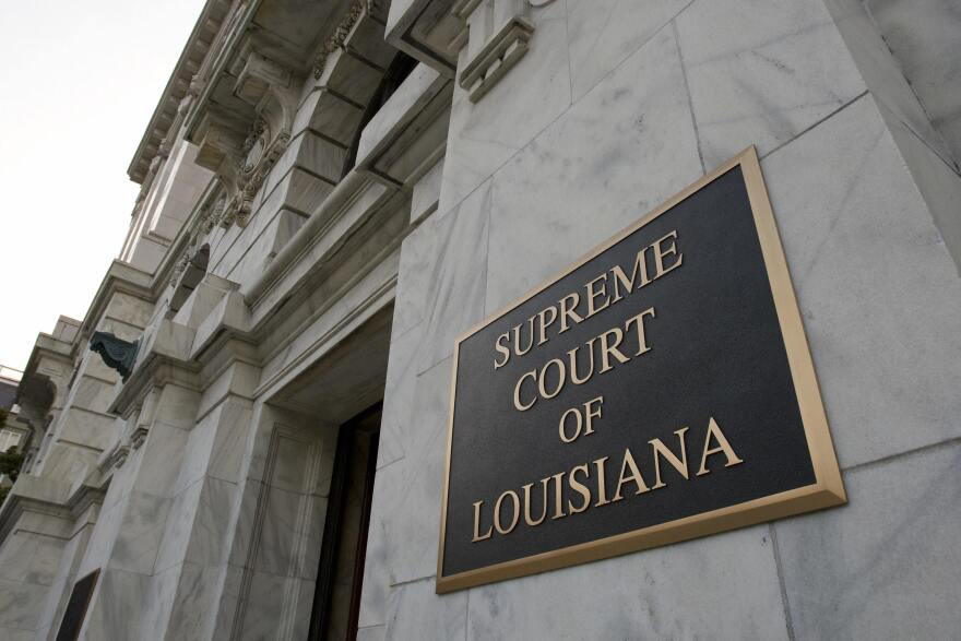 The exterior of the Supreme Court of Louisiana in New Orleans.