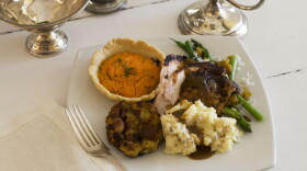 The holidays are a time to enjoy seasonal foods and treats. But it's also the time when diet culture starts to ramp up. (Matthew Mead/AP)