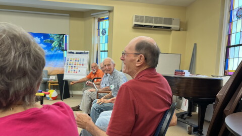 People with dementia and their caregivers get together each week in Wooster for art, exercise and community.