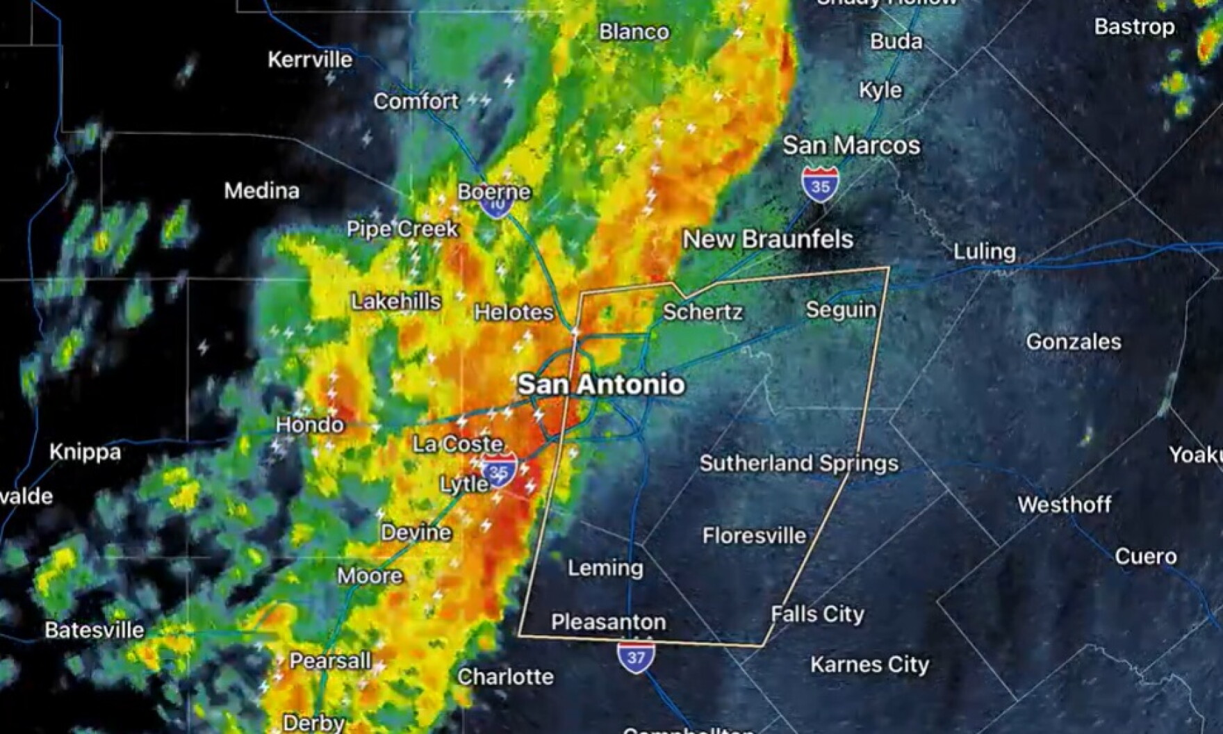 Easter in San Antonio begins with lightning and thunder but sunshine ...