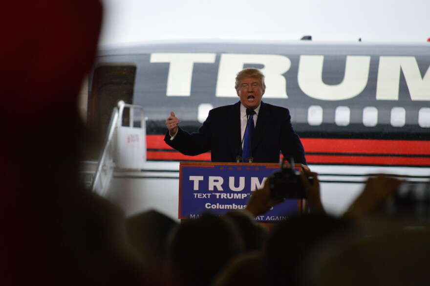 President Trump campaigns in Ohio in 2016