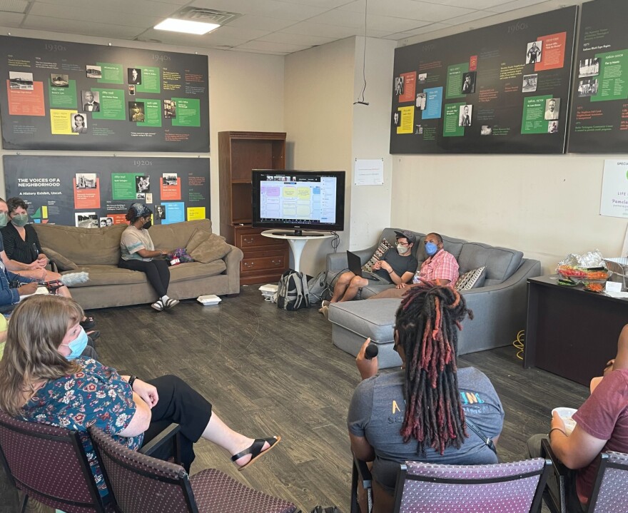 The Indianapolis Community Land Trust hosts its first member meeting Sept. 11, 2024. Photo provided by Ajani Johnson.