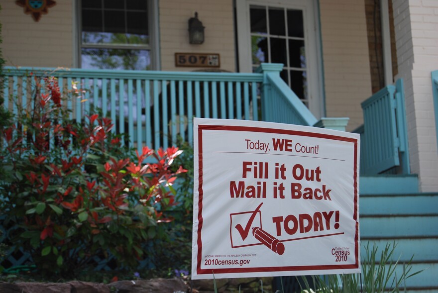 Households put up signs to encourage census participation in 2010. The 2020 census will differ from ones in the past because it will be conducted almost entirely online.