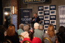 Roy Cooper spoke to an audience at Robert Hall on Thursday, October 8.